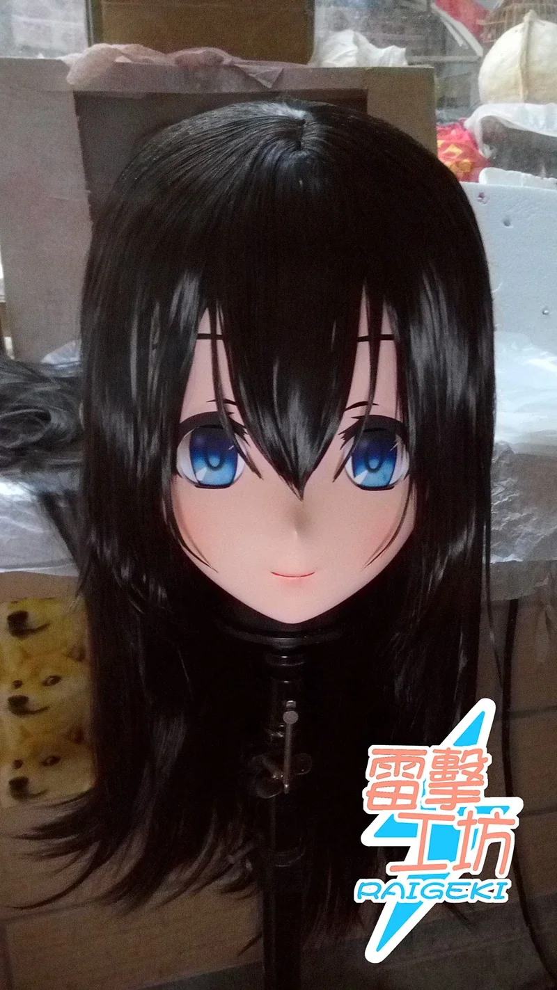 (RAIGEKI MAKS 38) Смола 3/4 Голова Женщина/Девушка Кигуруми Аниме Косплей Маски Crossdress