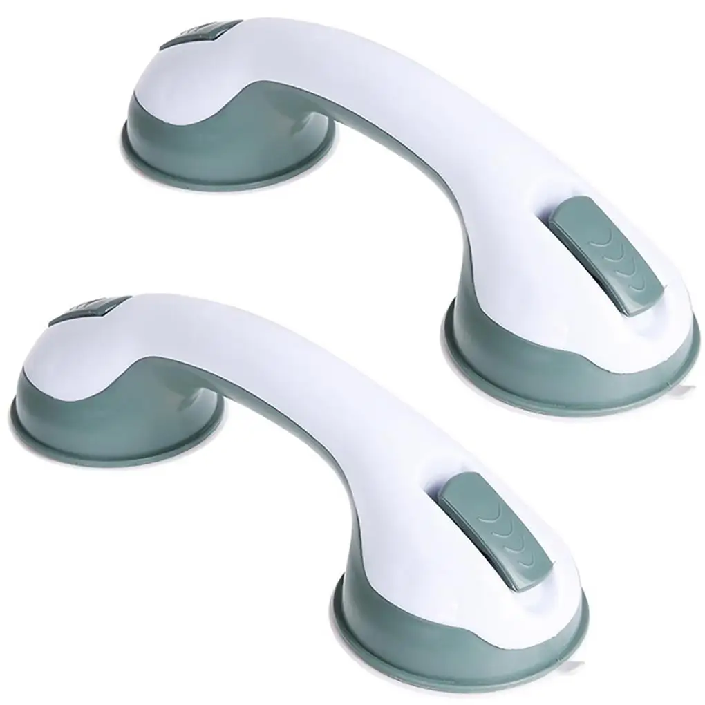 

2pc Shower Handle Safety Helping Handle AntiSlip Support Toilet Bathroom Safe Grab Bar Handle Vacuum Sucker Suction Cup Handrail