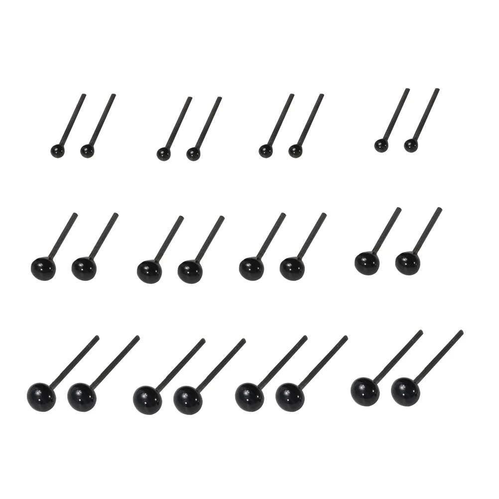 

300 Pcs Crochet Accessories DIY Animal Eyes Black Safety Hand-sewn Buttons
