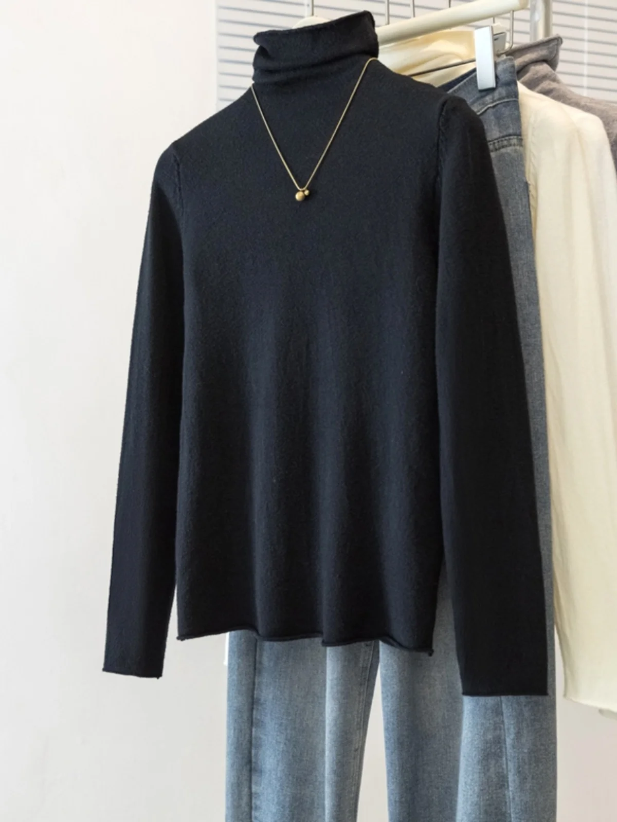 Рубашка с высоким воротником и шлифовкой рубашка длинными рукавами женская