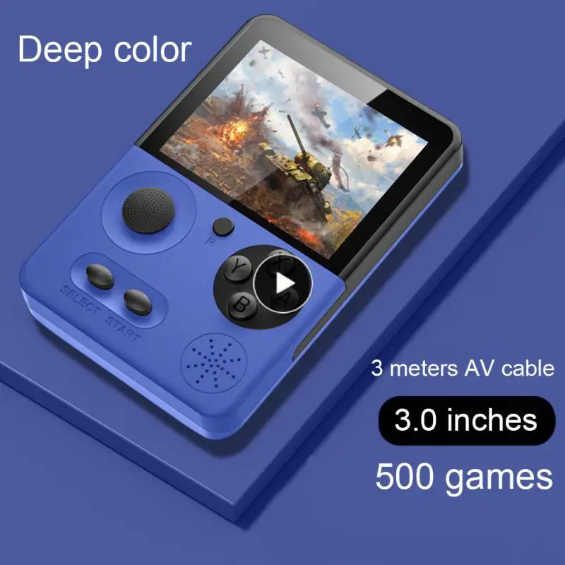 

Retro Portable Mini Handheld Games Player Ultra-thin Game Player Built-in 500 Games 3.0-inch Screen Retro Game Stick For Gamer