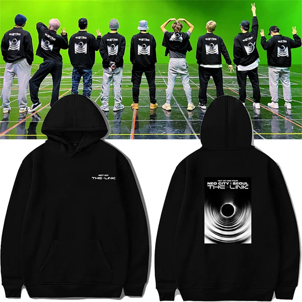 

Худи NCT 127 NEO CITY, Сеул, модель K-POP, бархатные худи, Осень-зима