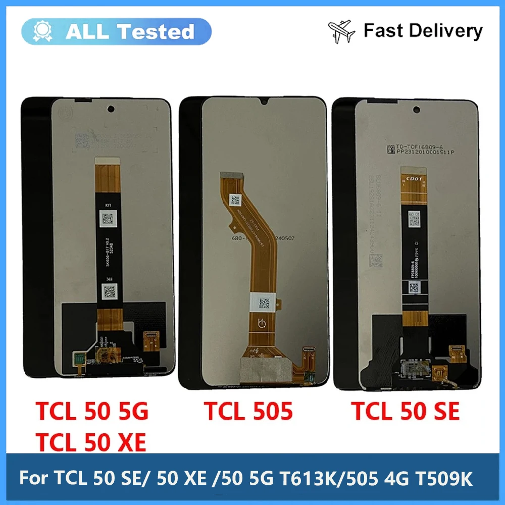 ЖК-дисплей TCL 50 SE 50SE XE 5G T613K дисплей с сенсорным экраном и дигитайзером в сборе для