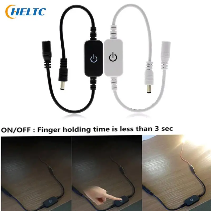 

LED Strip Touch Dimmer Brightness Control LED Dimmer Switch 1keys Dimmer 12V-24V Light Switch Adjustment