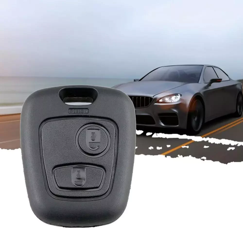 

2 Buttons Replacement Remote Blank Car Key Shell Fob Case For Peugeot 206 307 107 207 407 No Blade Auto Key Case