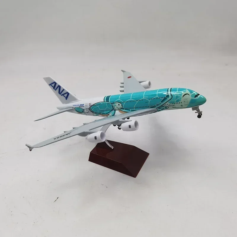 Литой под давлением масштаб 1:400 A380 ANA KaLa Turtle Airlines самолеты самолет с шасси модель