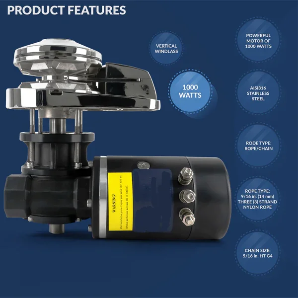 POWER MARINE OEM Odm Горизонтальная 24 В 12 Капистана для лодки Лебедка Парусная лодка