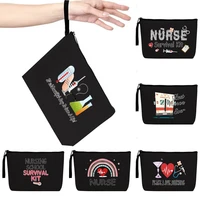 cosmetic bag ladies nurse print series fashion wallet 2022 travel storage cosmetics clutch sundries mobile phone storage handbag