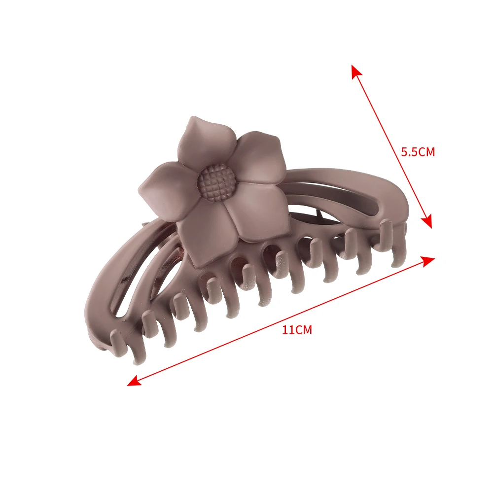 LEVAO корейский модный матовый зажим для волос с большими цветами заколка Краб