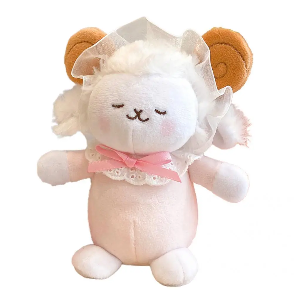 

Kids Toy Cute Backpack Hangings Sheep Pendant Keyring Birthday Gifts Sheep Plush Pendant Fine Workmanship for Luggage