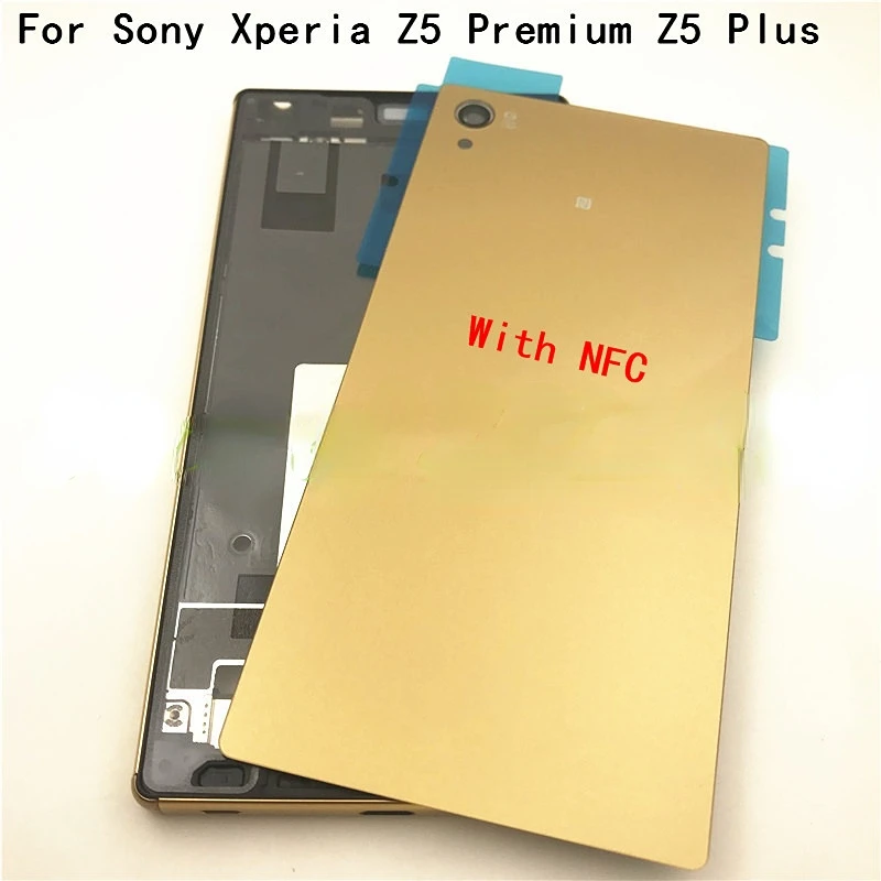 

Оригинал для Sony Xperia Z5 Premium Z5 Plus Z5p E6853 E6883 E6833 средняя рамка Передняя Лицевая панель Корпус + Крышка батарейного отсека