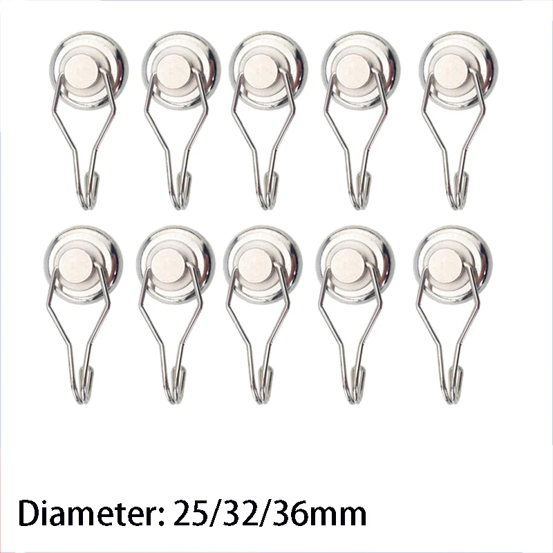 

Swivel Swing Magnetic Hooks Super Strong Neodymium Magnet Heavy Duty Rotating Swivel Style Magnet Hook For Refrigerator Locker