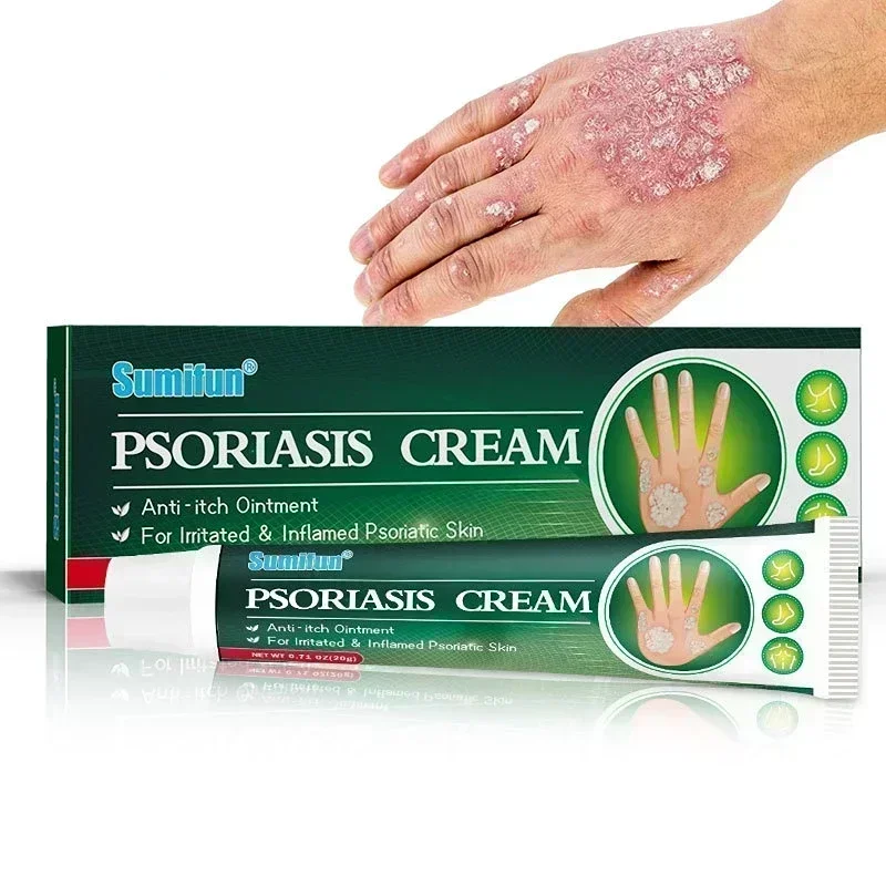 HOT SALE Herbal Psoriasis Treatment Cream Antibacterial Anti-itch Dermatiti Eczema Urticaria Alergy Skin Ointment Beauty Health