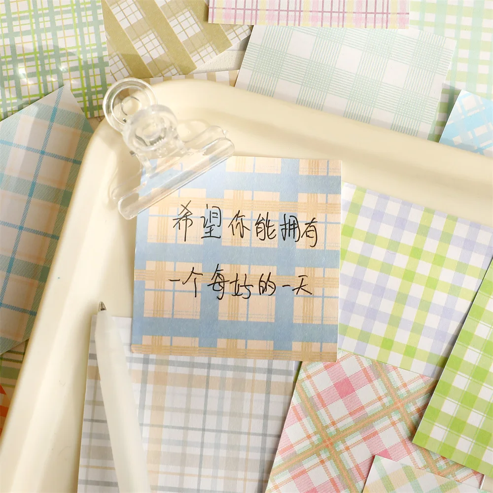 

200 Sheets Kawaii Color Grid Memo Pad Notes Decorative Notepad Stationery Message Planner Notepads Office School Supplies