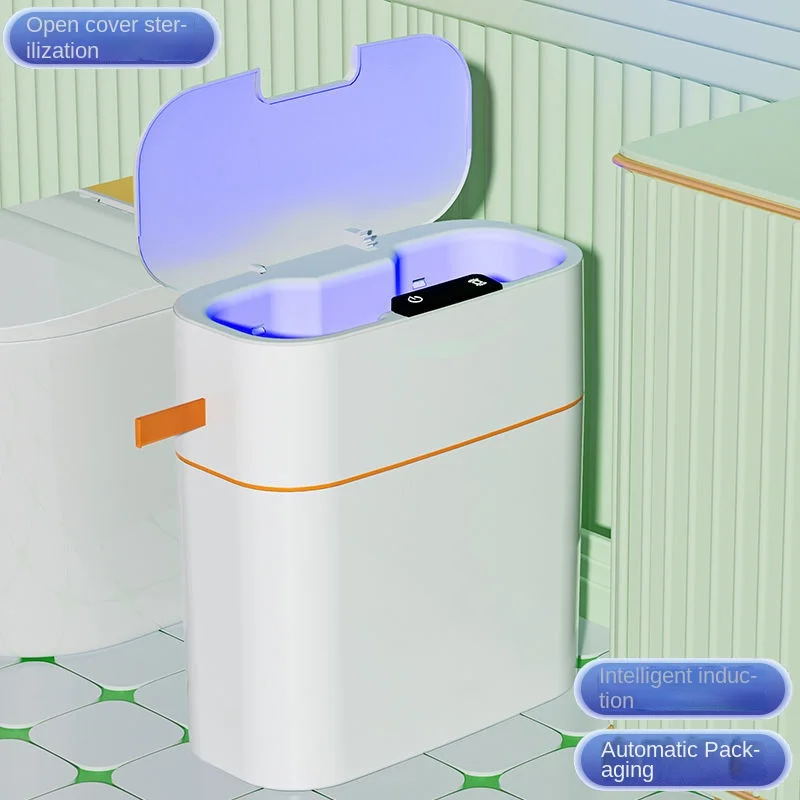 Cubo de basura de inducciÃ³n con Sensor inteligente, cubo de basura de...