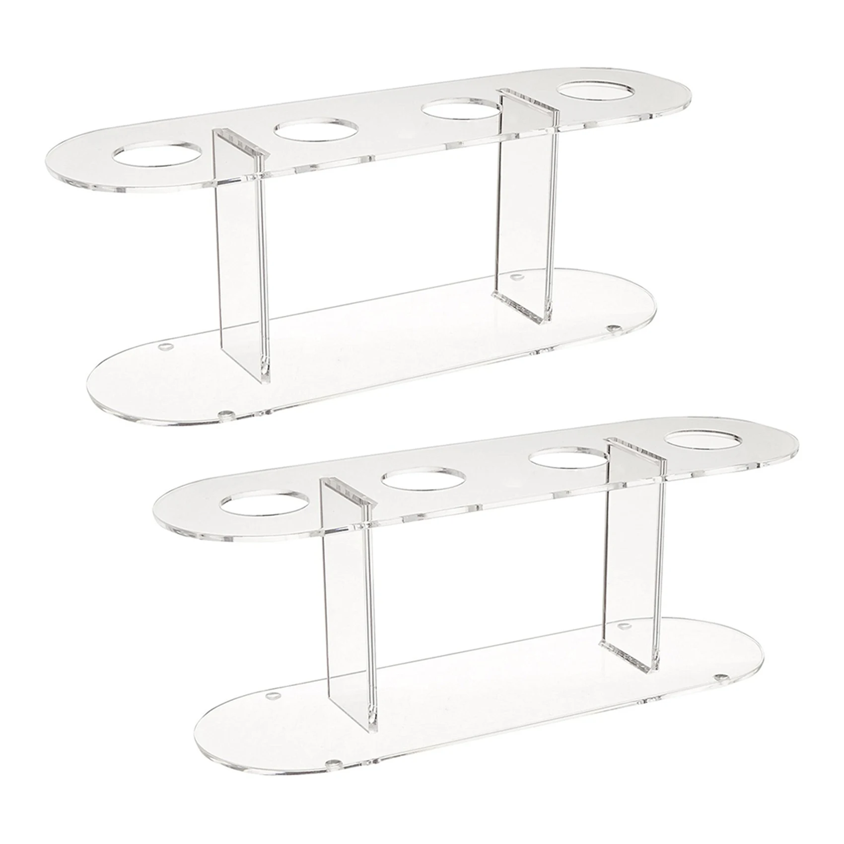 

2Pcs Acrylic 4-Hole Double Layer Ice Cream Cone Stand