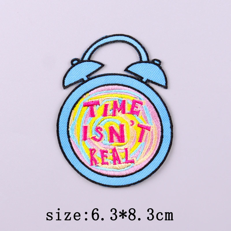 ТВ-набор нашивка для будильника железные нашивки с вышивкой одежды термоклеевые