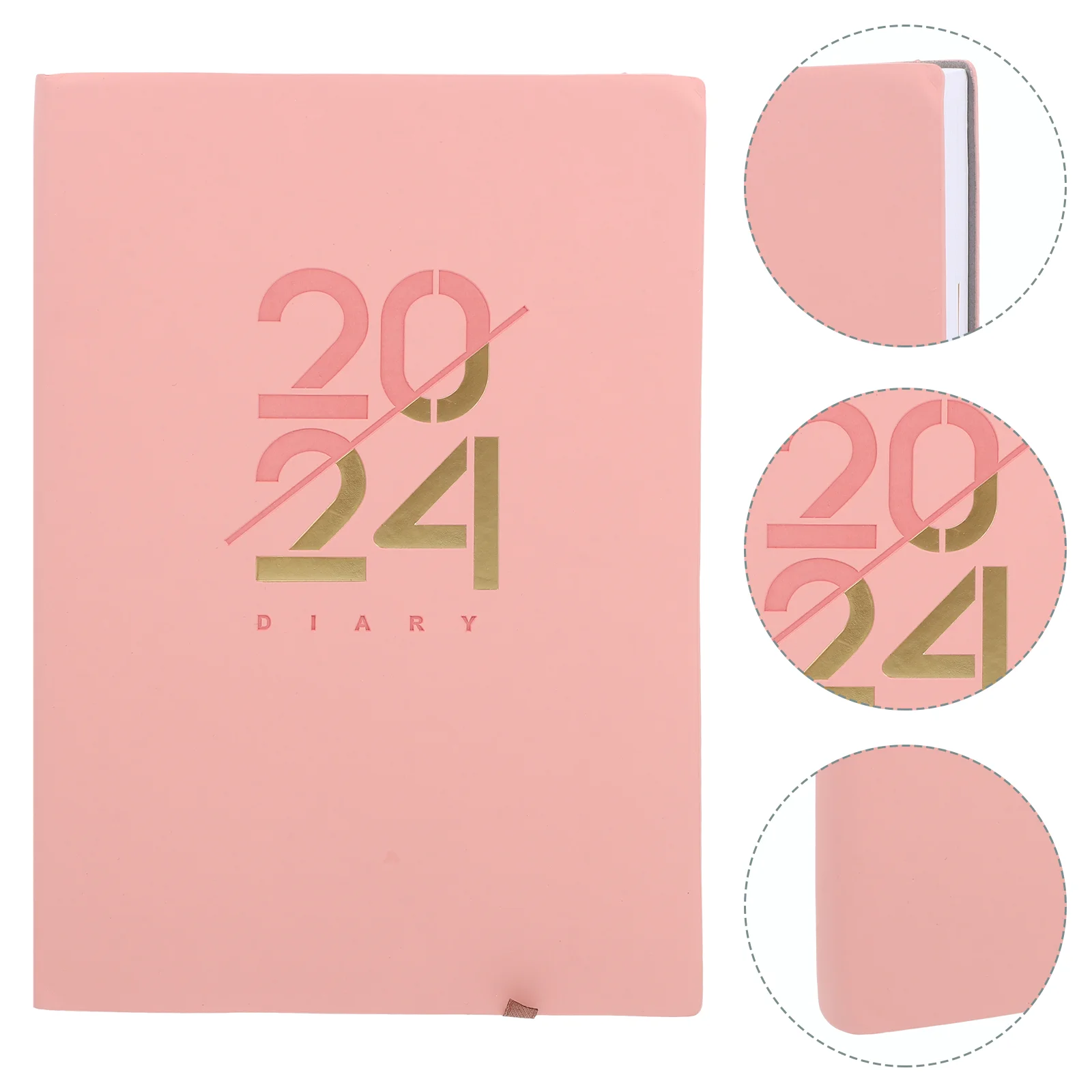 

2024 Agenda Book Planner Note Books Writing Office Notepad Daily Spiral Academic Multi-function Work Notebooks Portable