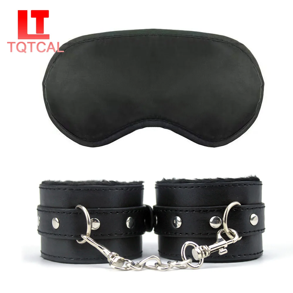 

Exotic Sex Toys Women Couple Leather Handcuffs Bondage Rope Anklets Blindfold Eye Mask Fetish Bdsm Adults Games Accessories