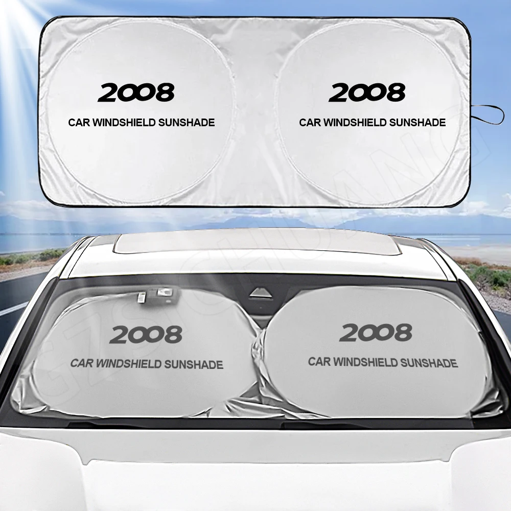 

Auto Car Windshield Sun Shade Foldable Sunshade Cover Visor Anti-UV Window Shades For Peugeot 2008 2012 2013 2014 2015 2016-2021