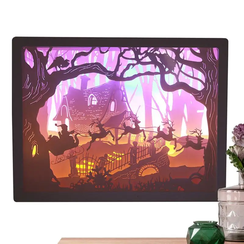 

Christmas Paper Carving Lamp Exquisite Paper Carving Artistic Lamp Home Decor Products For Balcony Living Room Bedroom Entrance