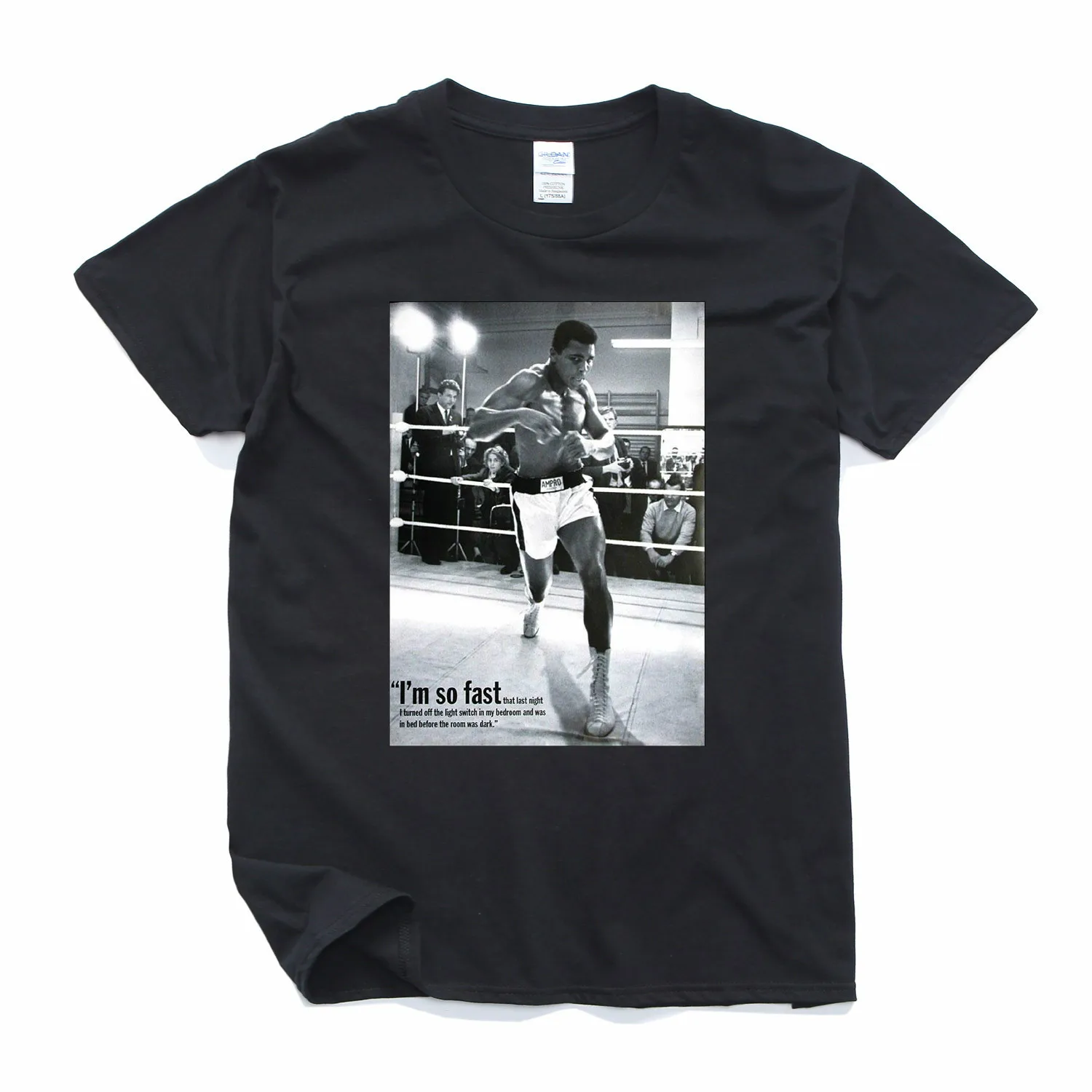 

MUHAMMAD ALI Boxing Photo Printed T-Shirt. Summer Cotton Short Sleeve O-Neck Mens T Shirt New S-3XL
