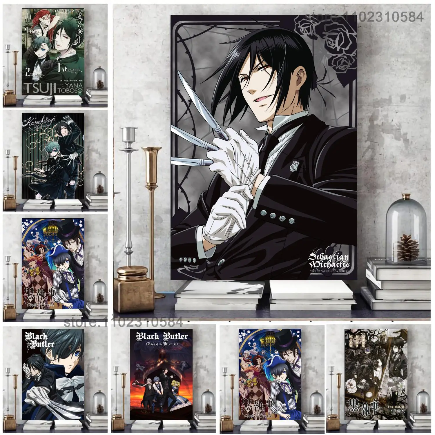 

Black Butler Poster - Japan Anime Poster Wall Art Canvas Posters Decoration Art Poster Personalized Gift Modern Family Painting