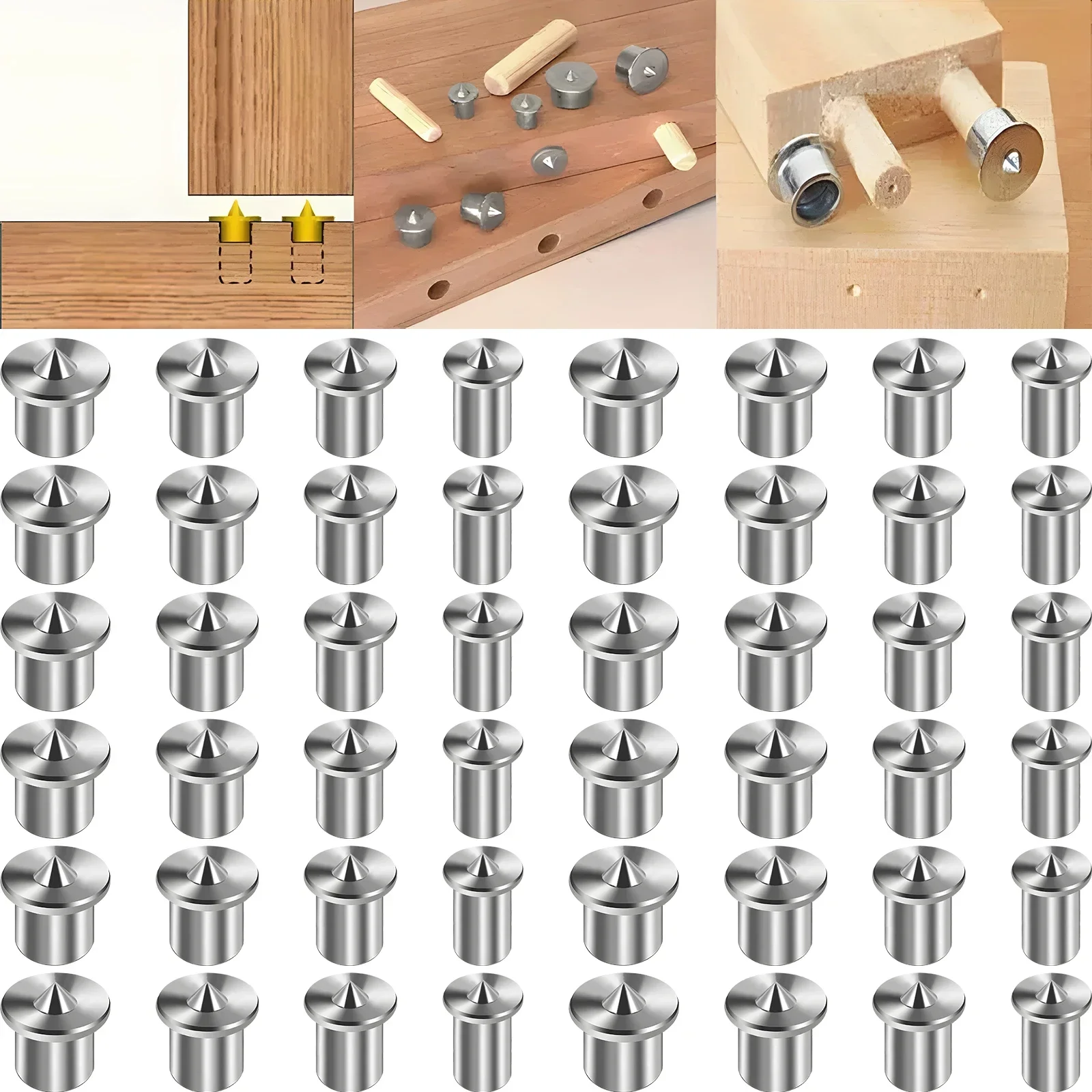 48 шт. дюбель из углеродистой стали центральные точки штифт 6/8/10/12 мм деревянный