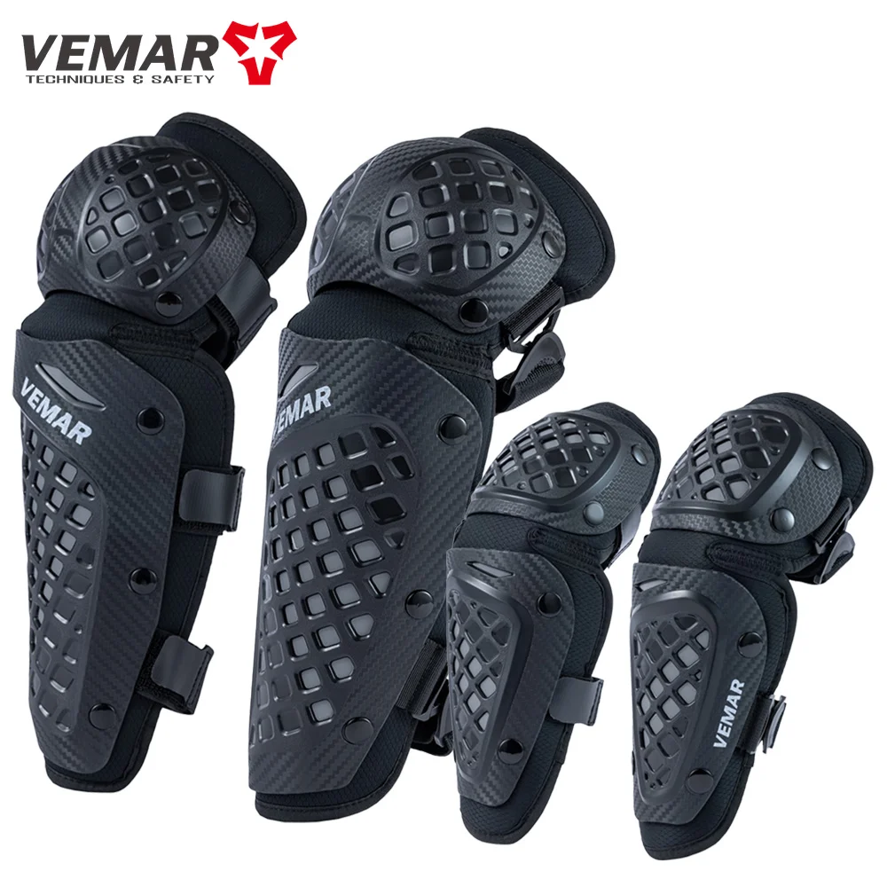 

VEMAR Мотоциклетные Защитные Наколенники, Дышащие Легкие Наколенники Для Мотоциклов, Внедорожных Велосипедов, 4 Шт. В Упаковке