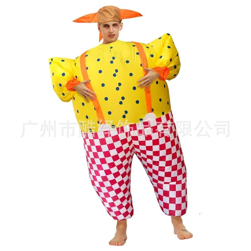 

Mascot Clown Inflatable Clothing Dinosaur Adult Animal Cartoon Doll Clothing Halloween Christmas Fancy Party Props