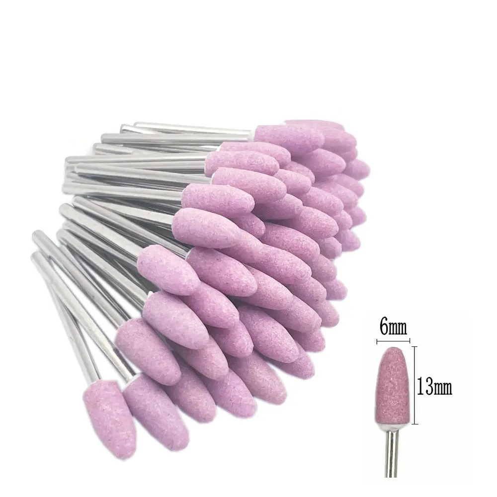 50 шт./упаковка корундовые фрезы для маникюра | Насадки маникюрного сверла