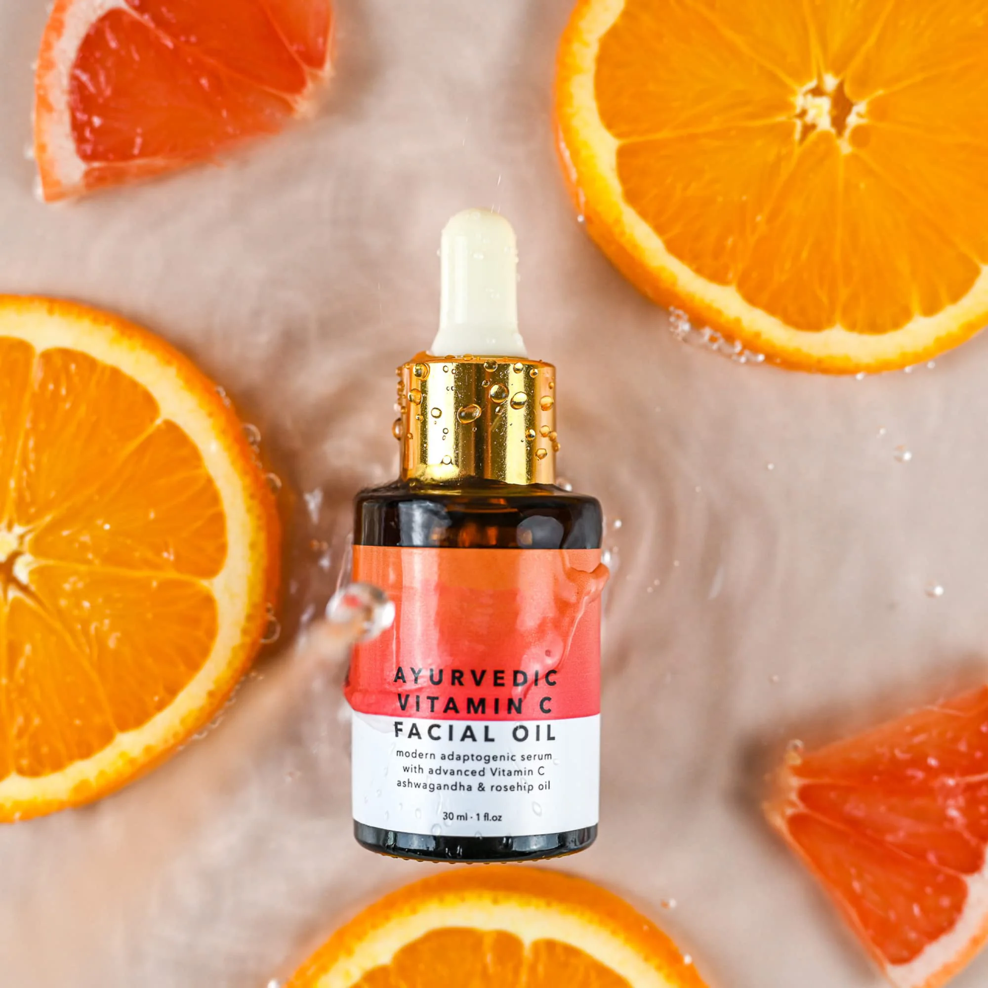 Аюрведическое масло для лица с витамином С, органическое натуральное средство для ухода за кожей, отбеливание, антивозрастное эфирное масло для лица Vc для лица (art.: 3920d4084192b) - 3920d4084192b