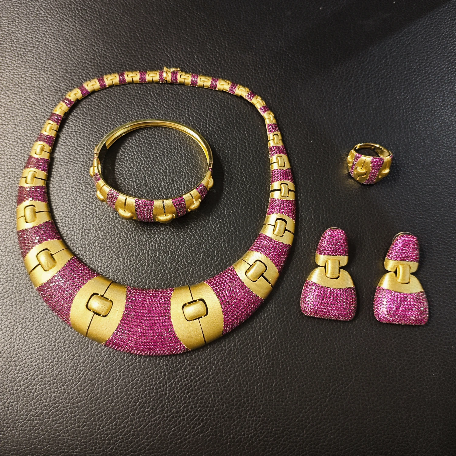 Yulaili благородный роскошный американский фиолетовый комплект ювелирных изделий с