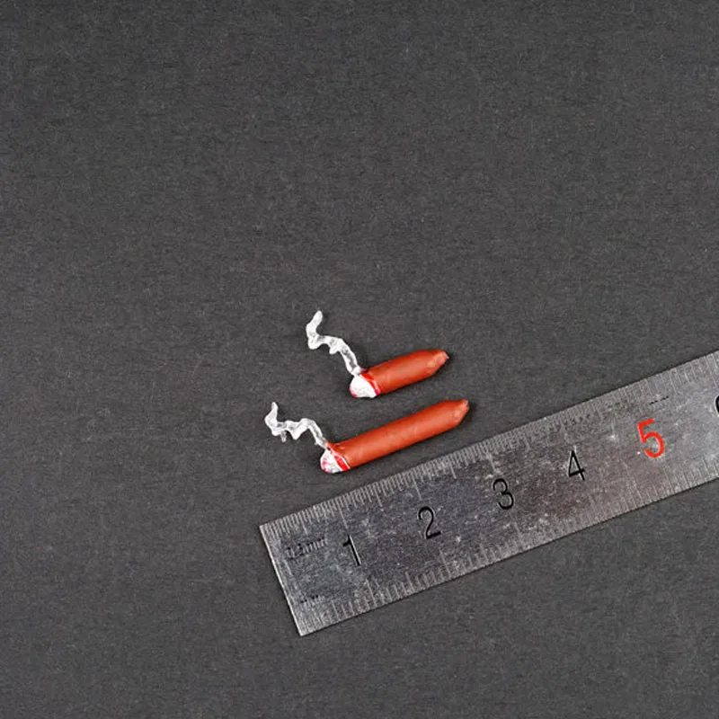 

1/6 scale 2pcs Cigar Ignite Model for 12in action figure accessories scene toys