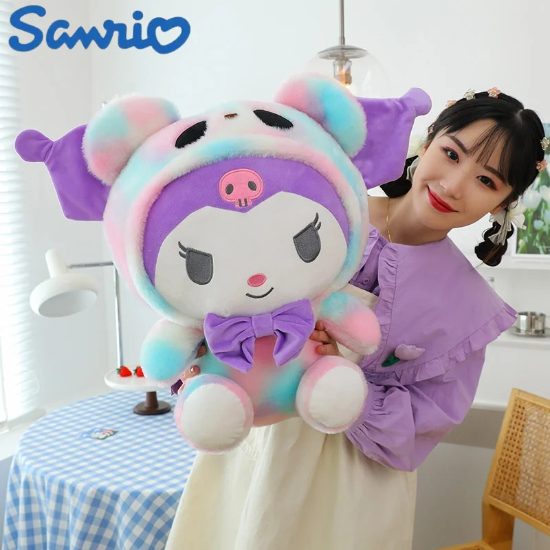 

Sanrio 30 ~ 50 см Kawaii Kuromi плюшевые игрушки Мультяшные куклы Животные Мягкие набивные подушки игрушки декор комнаты кавайные подарки на день рождения