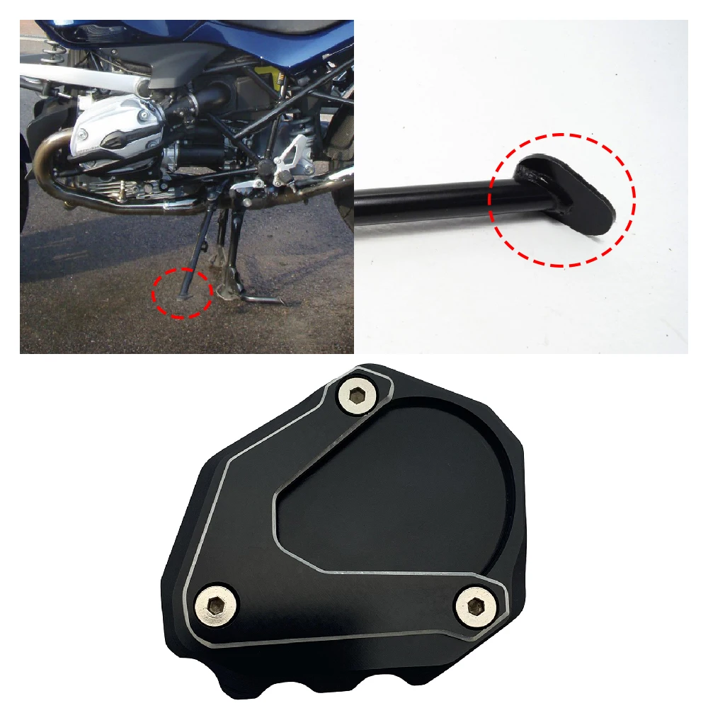 Fits for BMW R900RT R900SF RT R900 SF 2009 2010 2011 2012 2013 Motorcycle Side Parking Kickstand Support Plate Extension Pad