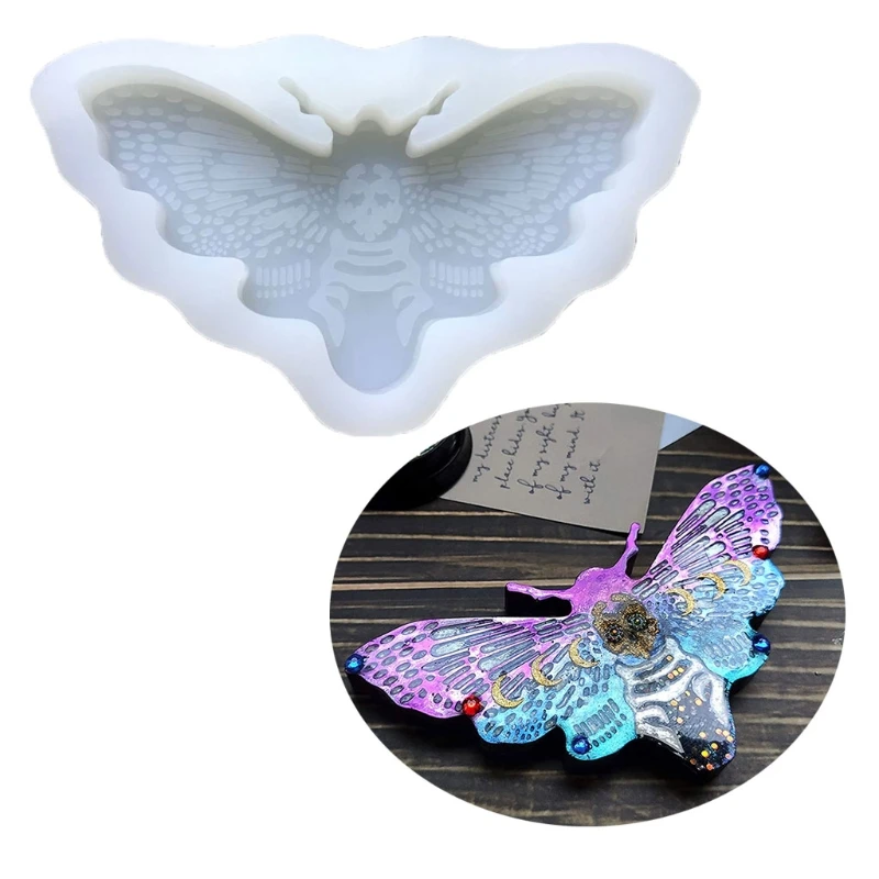 

Handmade Earrings Eardrop DIY Mold Moth for Key Chain Resin Casting Mold Handicrafts Jewelry Necklace Keychain Casting M
