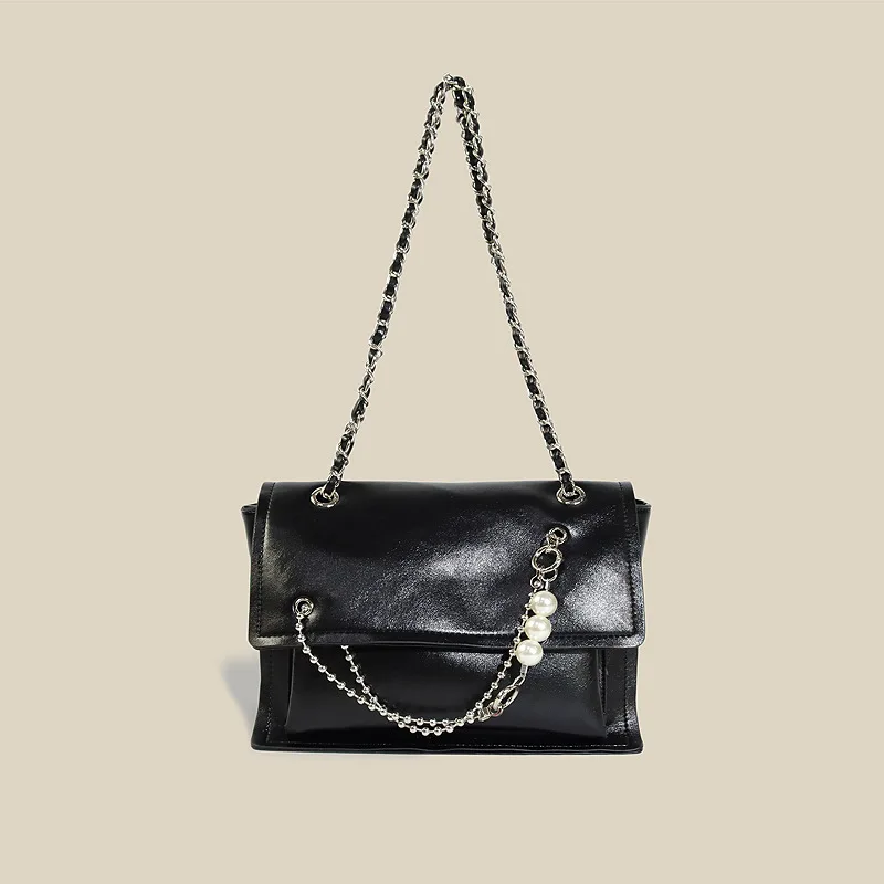 

Простая женская сумка на одно плечо, новинка весны 2022, модная сумка-мессенджер на цепочке, модная вместительная прогулочная сумка