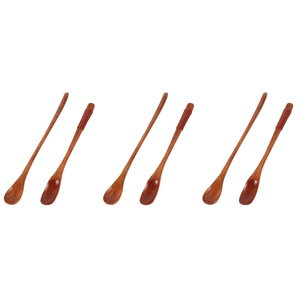 

6 PCS Wooden Teaspoon for Coffee Tea Coffee Wooden Spoon with Japanese Style Small Wooden Spoons Stirring Spoon