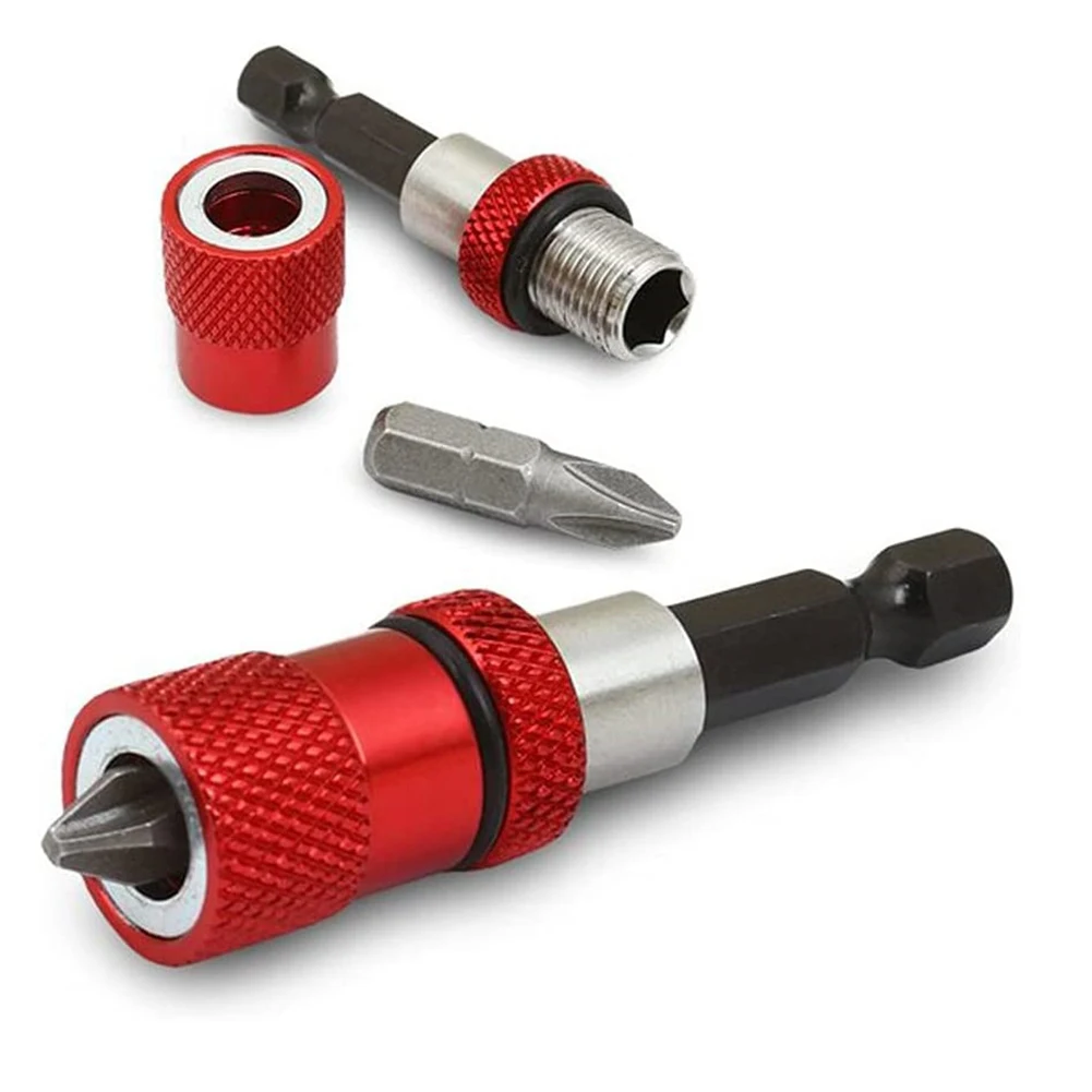 

4Pcs/Set Adjustable Screw Depth Screwdriver Bit Holder Chrome Vanadium Steel 1/4" Hex Shank PH2 Screw Driver Bits Power Tools