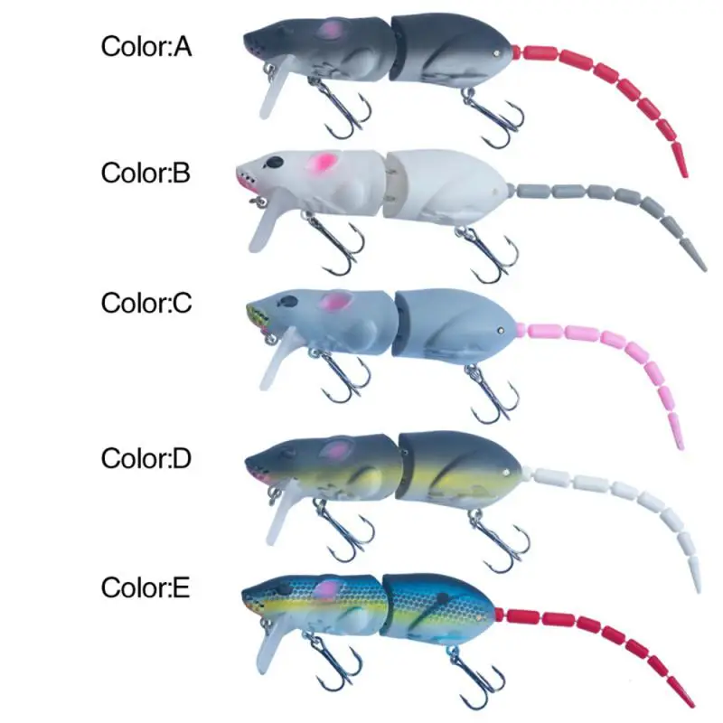 

Long-cast Luya Bait Mino Sipped Bait Broken Joint Fake Bait 15.5g/15.5cm Mouse Bionic Luya Bionic Bait Durable Bionic Bait Abs