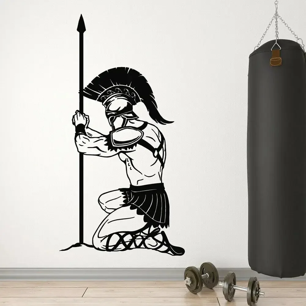 Спартанский воин виниловая наклейка на стену Списная война древняя Греция