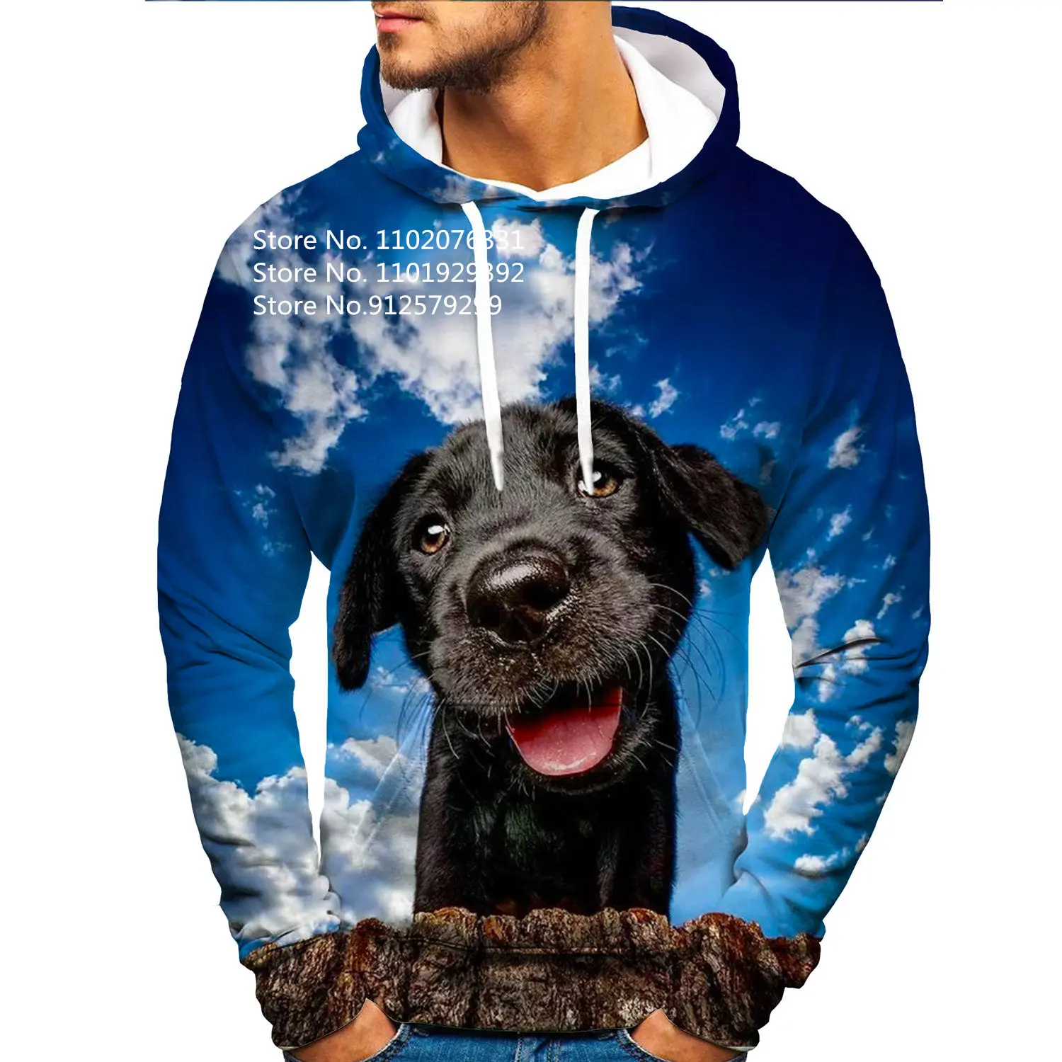 Funny Dog 3D Printing Hoodie Men/women Animal Long Sleeve Fashion Vintage Sweatshirt Sport Pullover