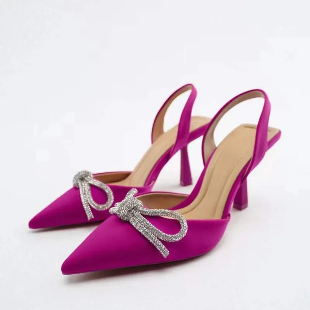 Новинка 2024 летние женские туфли на высоком каблуке модные дизайнерские