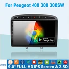 Автомагнитола на Android 10,1, автомобильный мультимедийный плеер с GPS для Peugeot 408, для Peugeot 308, 308SW, 2din, для Carplay, android, Автомобильный плеер без DVD