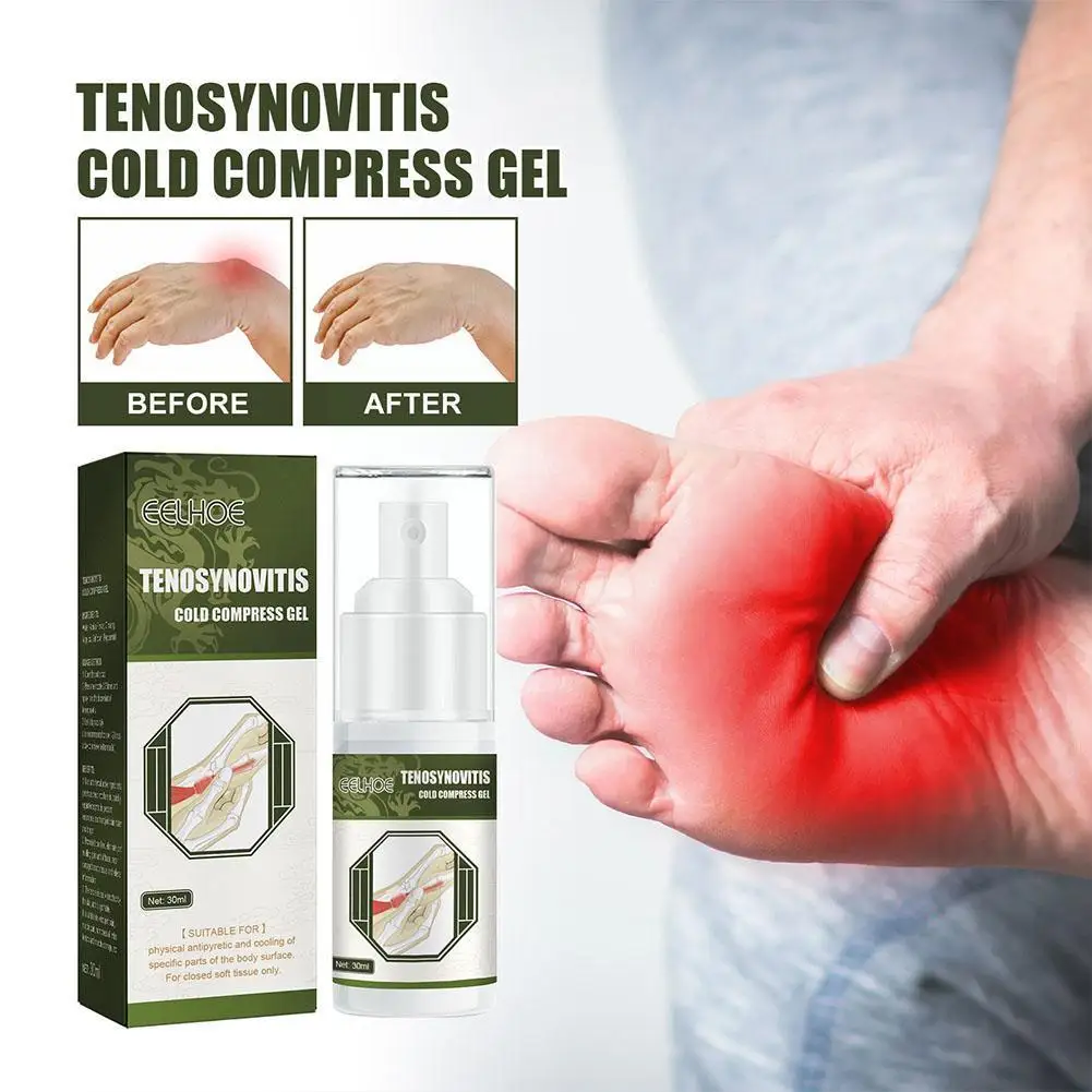 

Холодный компрессионный гель Tenosynovitis, 30 мл, спрей для ног, крем для суставов ног, боль в стопах, сухожилия, холодный компресс