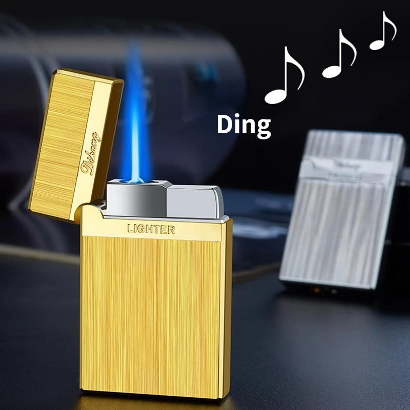 The sound of opening it is very nice, windproof inflatable lighter creative personality men's cigarette lighter gift
