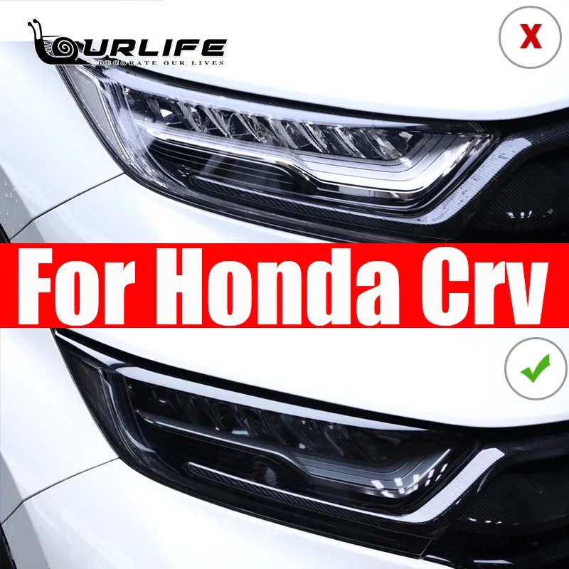 Автомобильные товары из ТПУ черная защитная наклейка для фар Honda crv cr-v 2017 2018 2019 2020 5