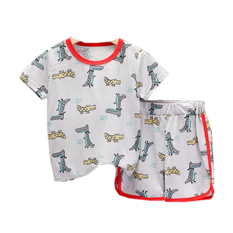 

New Summer Baby Girls Clothes Suit Children Outfits Boys Casual Cartoon T-Shirt Shorts 2Pcs/Sets Toddler Costume Kids Sportswear