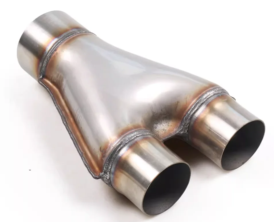 

Auto Stainless Steel Exhaust Y-Tube Adapter 2/2.25/2.5/2.75/3inch 3-Way Tube